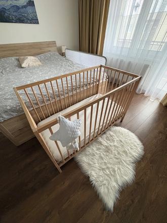 Detská postieľka, šírka (cm): 60,dĺžka (cm): 120