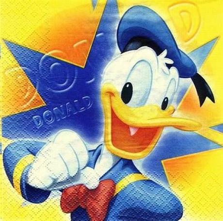 Servítka káčer donald 4ks (s349), 