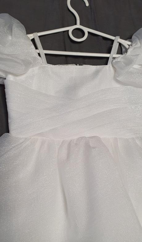 Spoločenské biele saty, 104 / 110