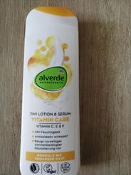 alverde NATURKOSMETIK Telové mlieko & sérum 2v1 Vitamin Care, 250 ml