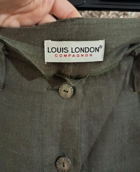 Ľanová midi sukňa luis london, xl
