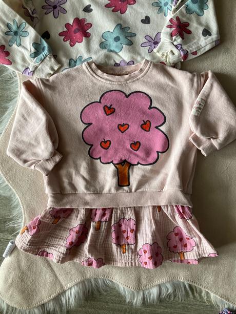 Mikinky kvetinky a stromček 86, zara,86