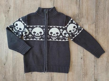 Sivý hrubší svetrík h&m, h&m,110