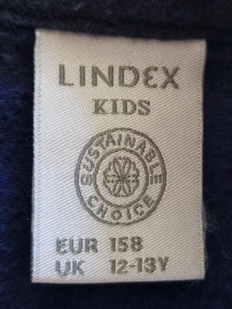 1x modrá flanelka, lindex,158