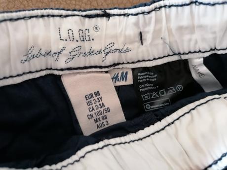 Kapsačové nohavice nenosené, h&m,98