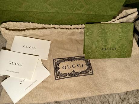 Gucci original komplet balenie s fakturou ladvinka, gucci