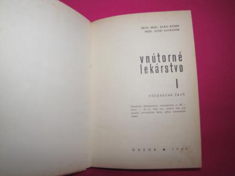Vnútorné lekárstvo 1 a 2,
