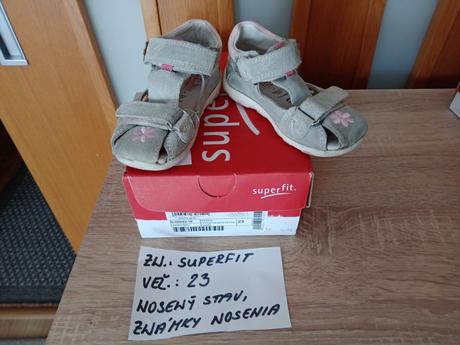Dievčenské sandále zn.superfit veľ.23, superfit,23