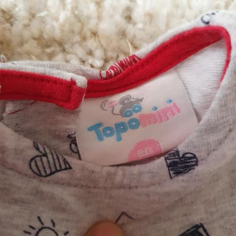 Šatočky so srdiečkami, topomini,80