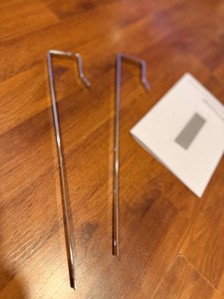 Závesné kovové háčiky na dvere  2 ks, 