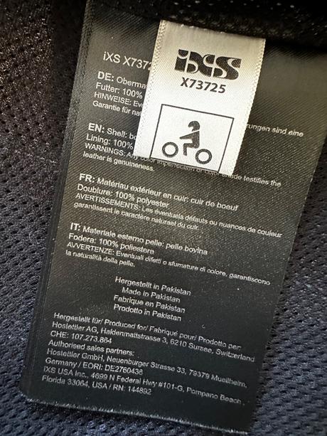 Bunda na motorku kožená ixs x73725, 40