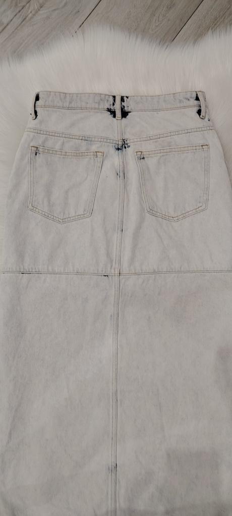 Dlhá riflova sukňa, h&m,38