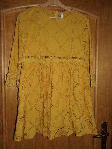 Zara krasne letne,vzdusne,madeirove saty s/m, zara,s