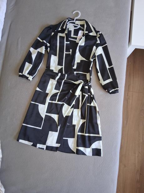 Nové šaty top tunika s visačkou opasok, f&f,34 / 36 / s / xs