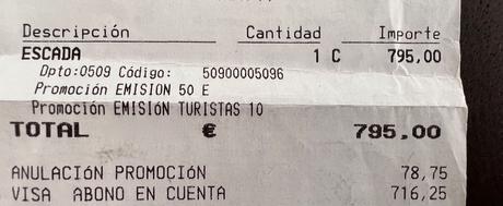 Escada paperova bunda, m