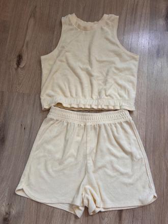 Komplet top+ kraťasy, h&m,152
