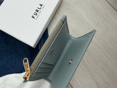 Furla peňaženka malá svetlomodrá, originál, furla