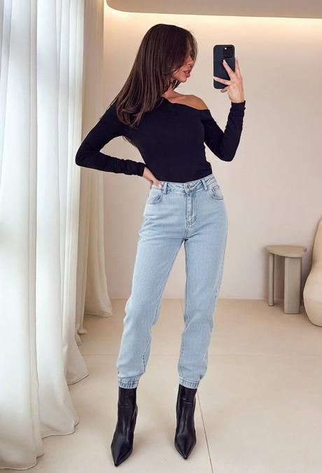 Bledomodré džínsy, fishbone,xl