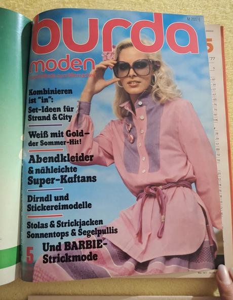 Zväzok retro burdy 1977 (1. polrok, čísla 1-6), 