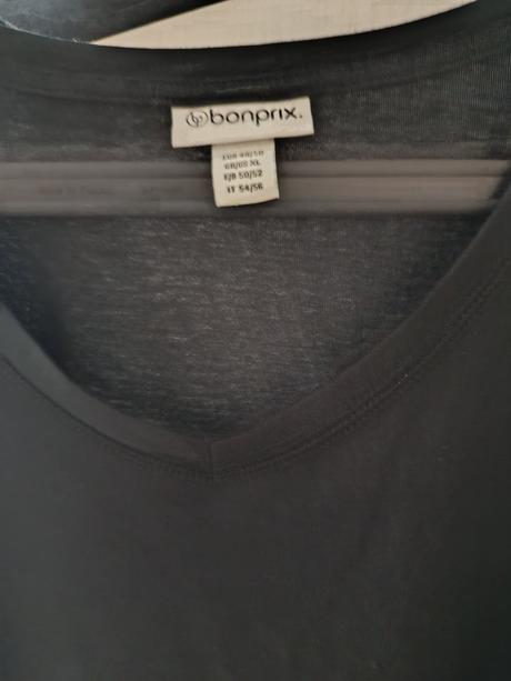 Čierne tričko nové, bonprix,52