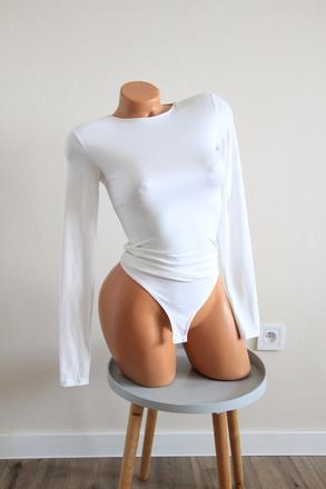 Biely body top, xs, poškodený, xs
