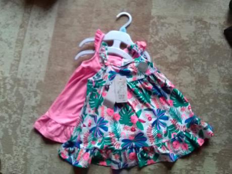 2x letné šaty, f&f,74