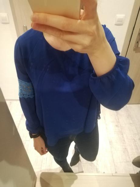 Kráľovsky-modrá dámska blúzka, m