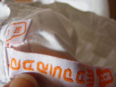 Biele nohavice, málo nosené, 116