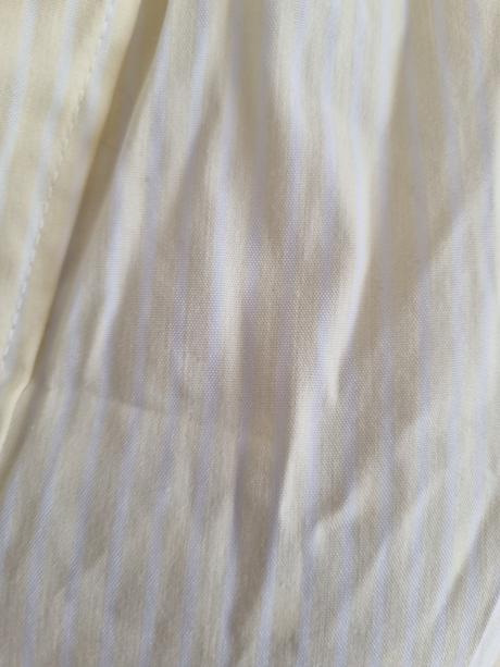 Žltá blúzka s bielymi pásmi h&m veľ. 42, h&m,42