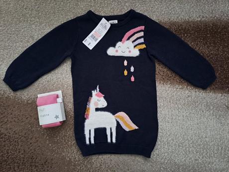 Svetrove saty + pancusky, f&f,92