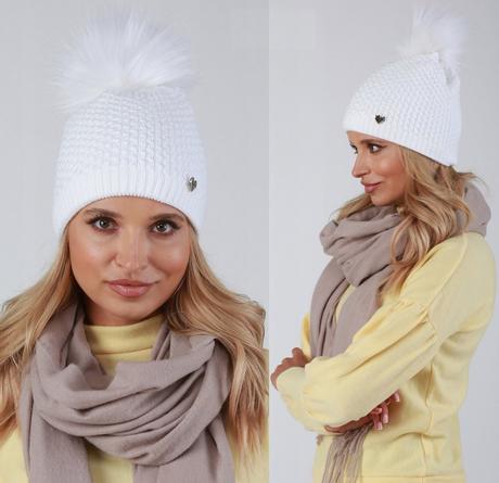 Teplá dámska čiapka hrd žltá, 