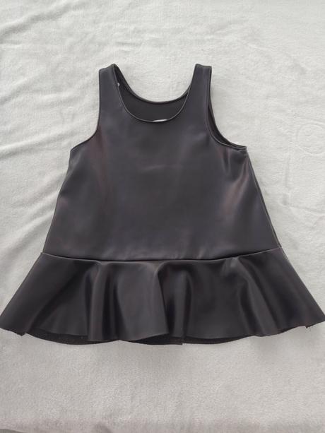 Čierne koženkové šaty zara, zara,92