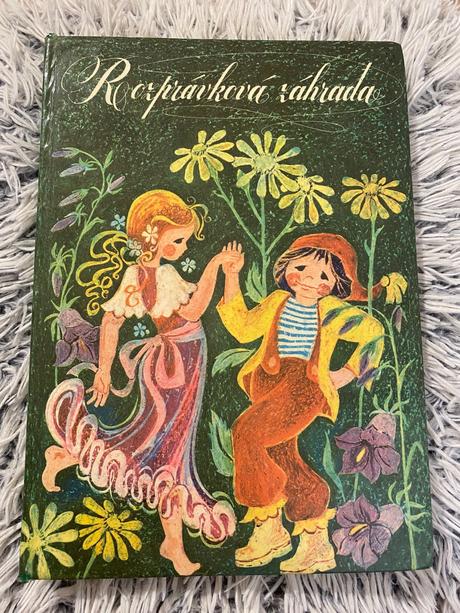 Krásna stará retro kniha rozprávková záhrada 1977,