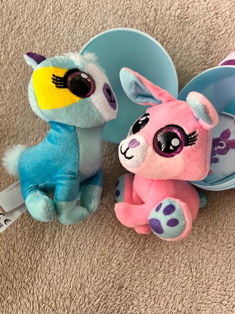 Ojo plyšové zvieratko prekvapenie v loptičke, 