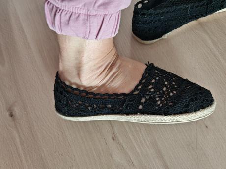 Háčkované espadrilky 38, 38