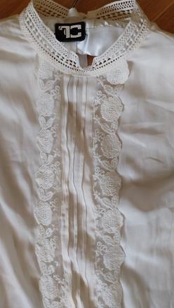 Biela blúzka s čipkou, s