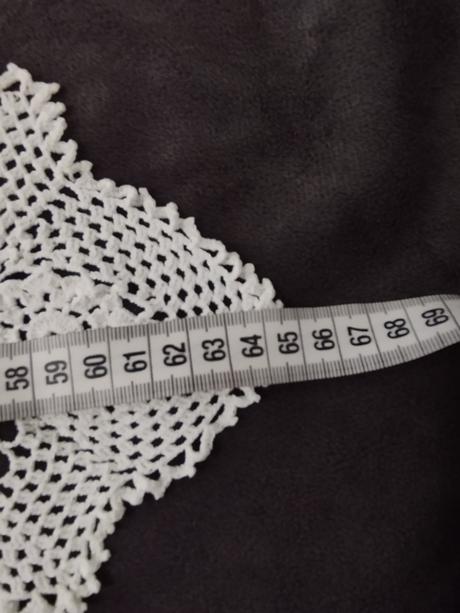 Biely háčkovaný obrus/háčkovaná dečka 1,