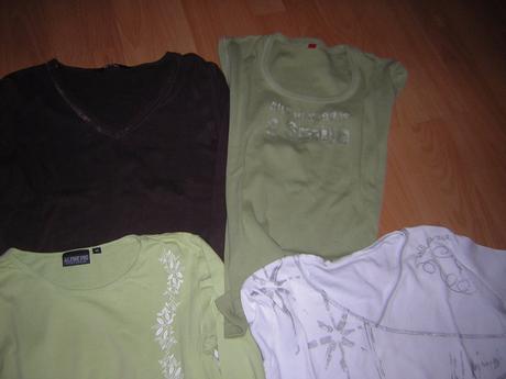 Balík dámskych tričiek dlhý rukáv vel. s, s
