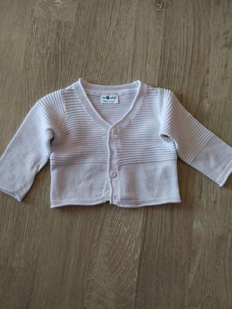 Biely kratší svetrík - výborný stav, pepco,68