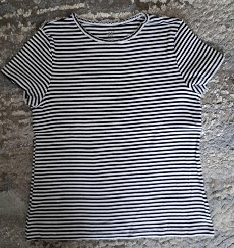 Vrúbkované tričko, h&m,128