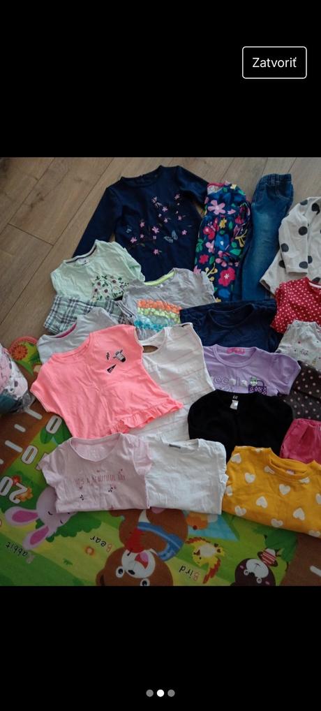 Balík dievčenského oblečenia 92-98, 86–98