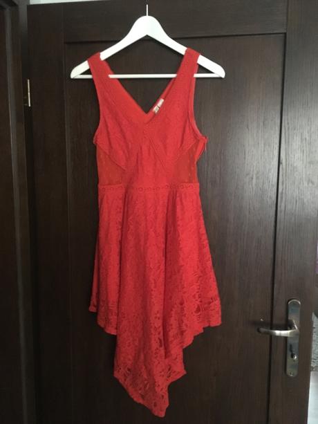Červene šaty, h&m,36