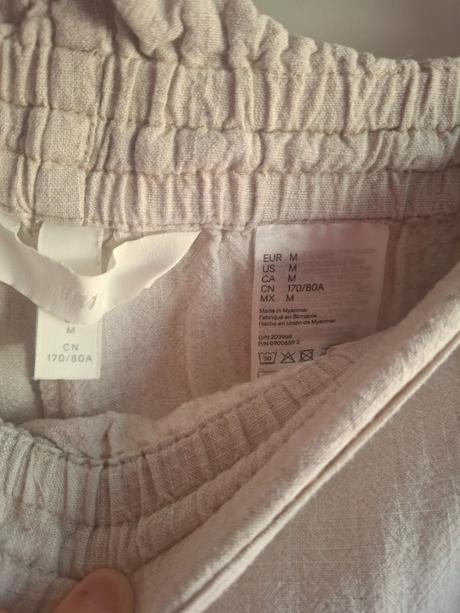Dámske šortky s prímesou ľan, h&m,m