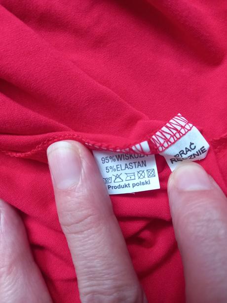 Krásne červené letné šaty l, l