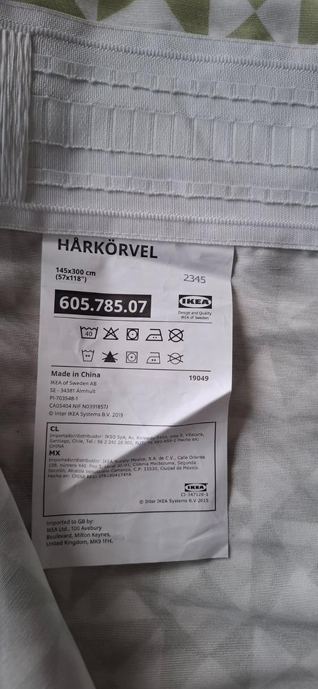 Závesy hårkörvel, 