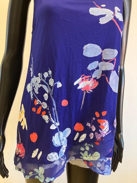 Dámske kvetované tričko s volánom desigual (m), desigual,m