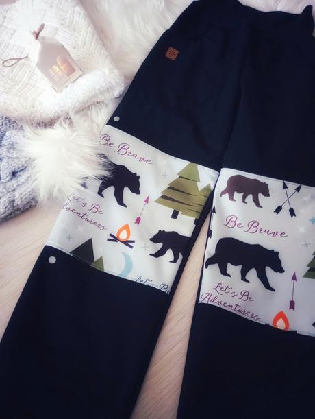 Rastúce softshellové nohavice - les, 86 - 146