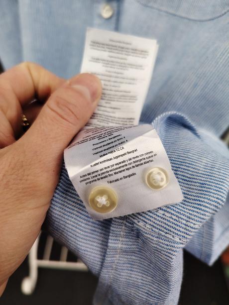 Pánska pásikavá modro biela košeľa s krátkym rukáv, takko,m