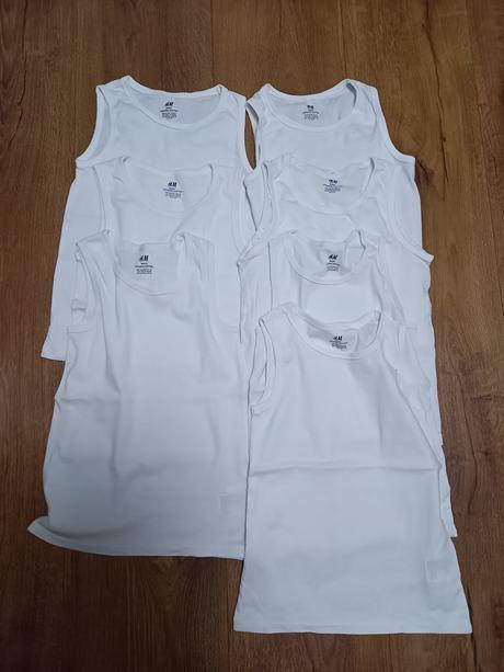Biele tielka 7ks, h&m,158