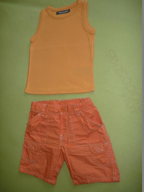 Nenosene macherske kratasy a tricko od h&m v.86-98, 92